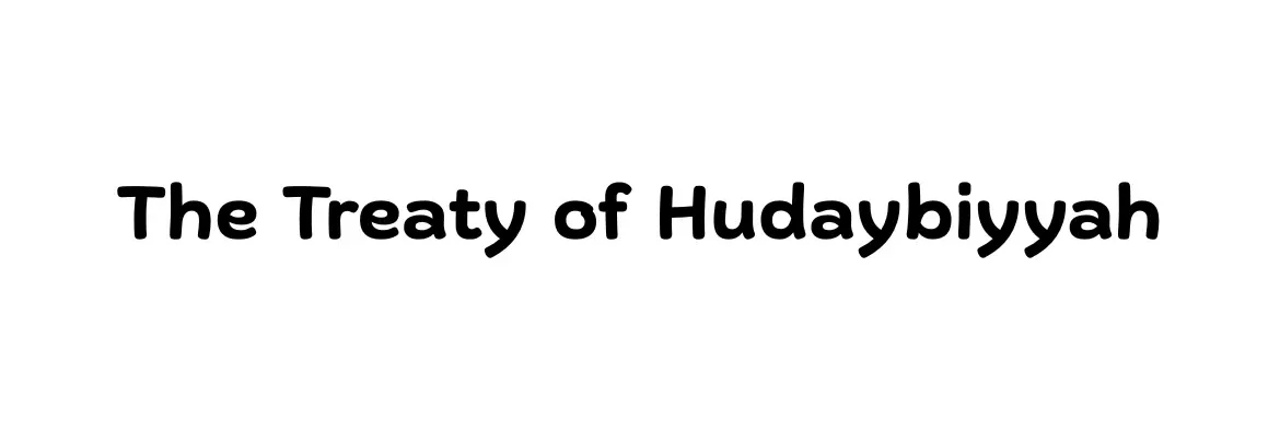 treaty of hudaybiyyah